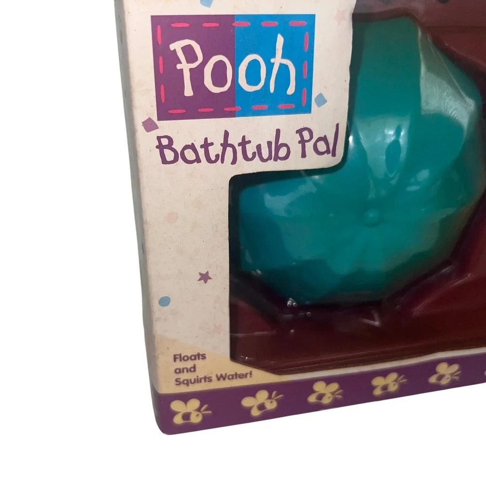 Vintage Winnie the Pooh Bathtub Pal Mattel Bath Toy Umbrella Floats Squirts NOS